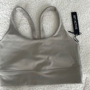 Set active luxform scoop y bra size small color dune